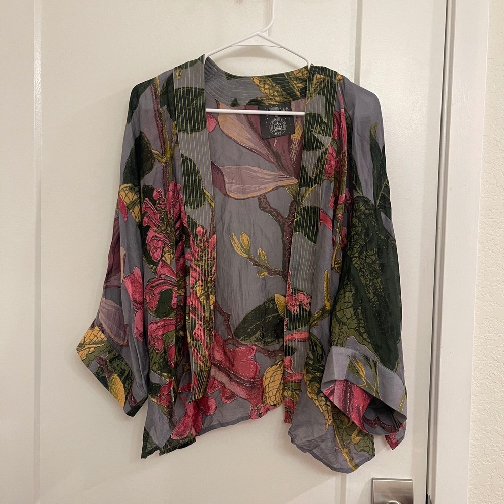 One Hundred Stars Gauzy Kimono Women's Whimsey Shawl Fairycore